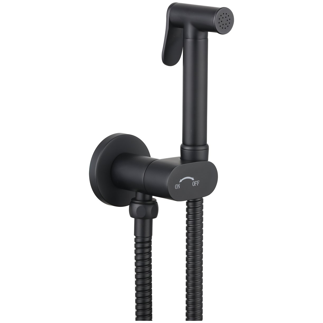 Conan Douche with Intograted Iso Valve Matt Black