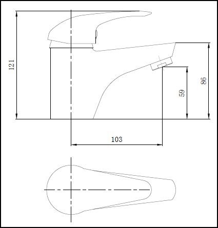 Barra SLR Basin Mixer - No Waste CP