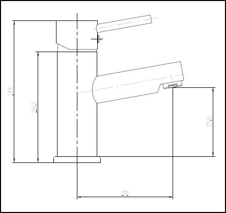 Tay Basin Mixer & Push Waste CP