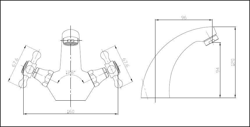 Melrose Mono Basin Mixer inc.. PUW CP