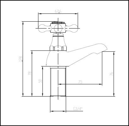 Melrose Bath Taps CP
