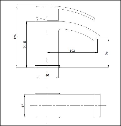 Lauder Mono Basin Mixer & Push Waste CP