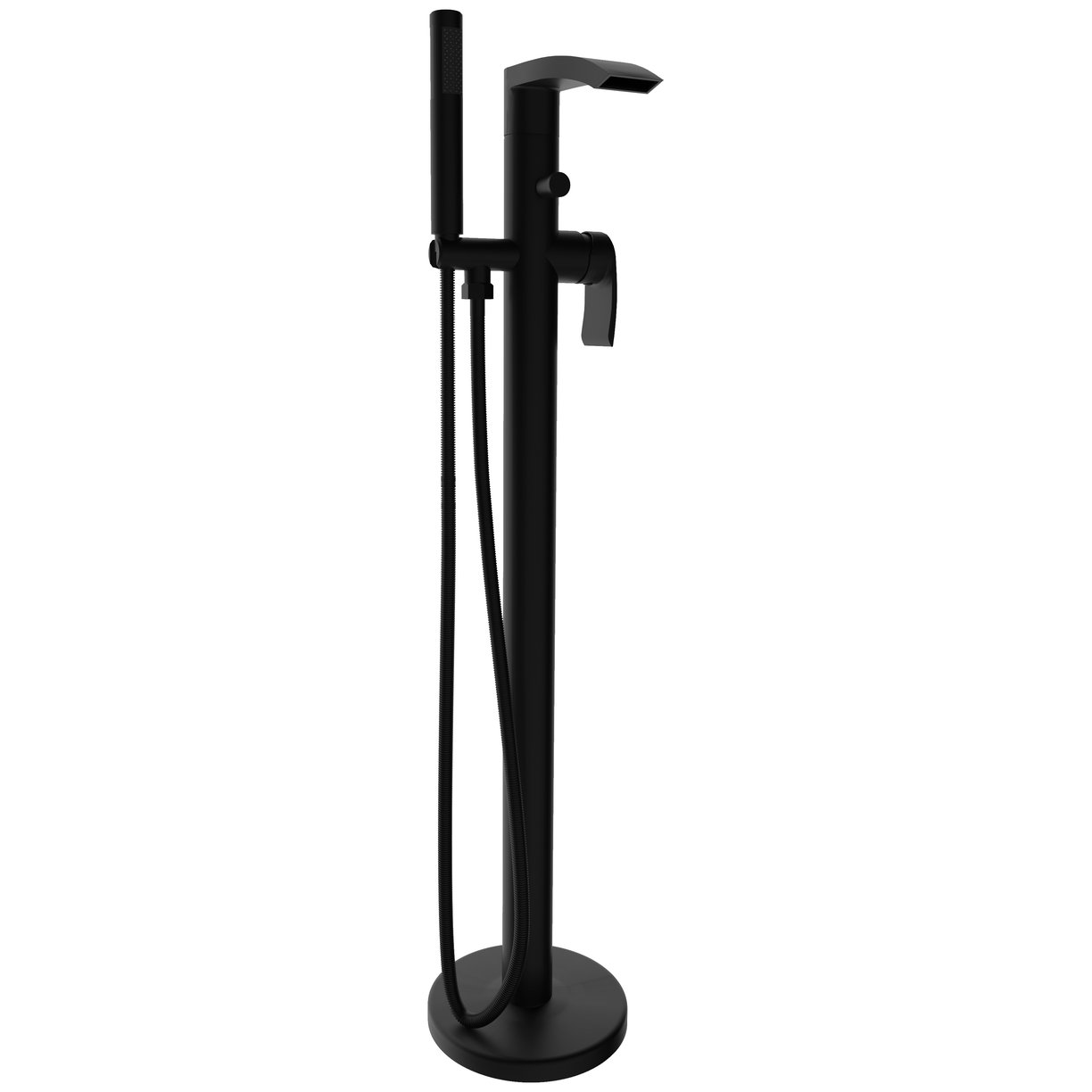 Coll Black Floor Standing Bath Shower Mixer