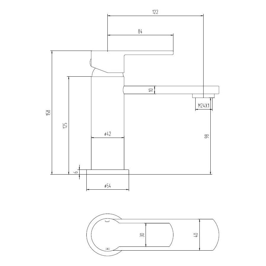 Golspie Basin Mixer and Click Waste