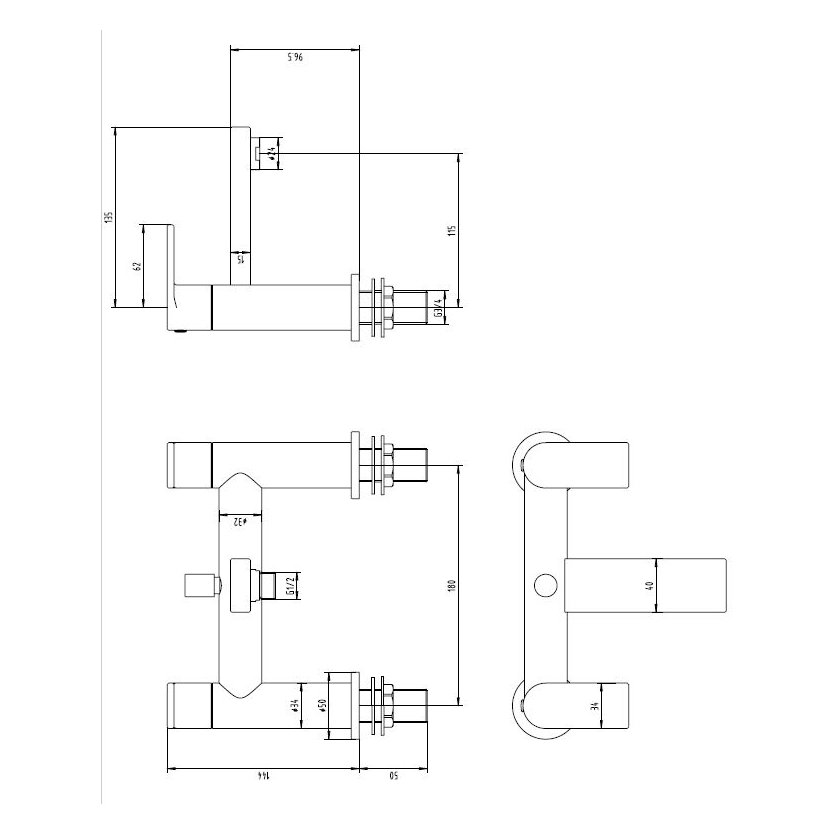 Bruar Bath Shower Mixer and Kit