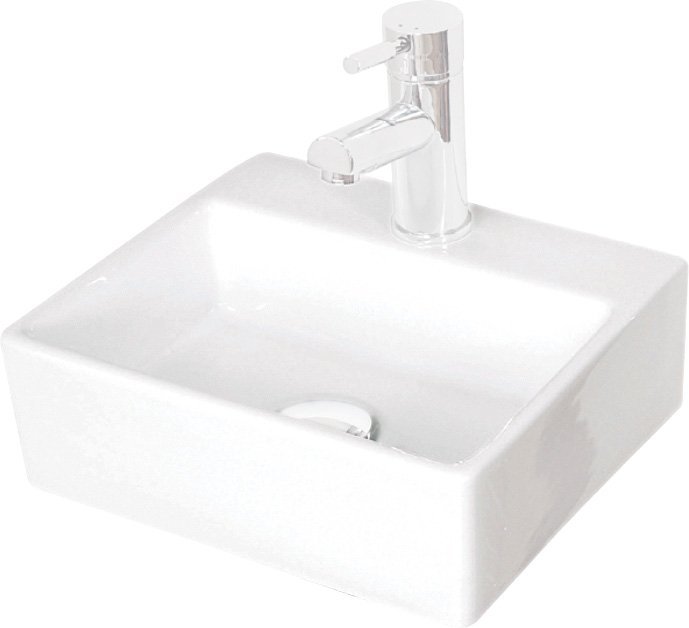 Oban 330 Square Wall Cloak/Sit On Basin 1TH