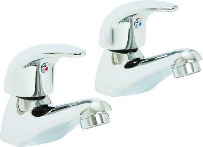 Barra Bath Pillar Taps CP