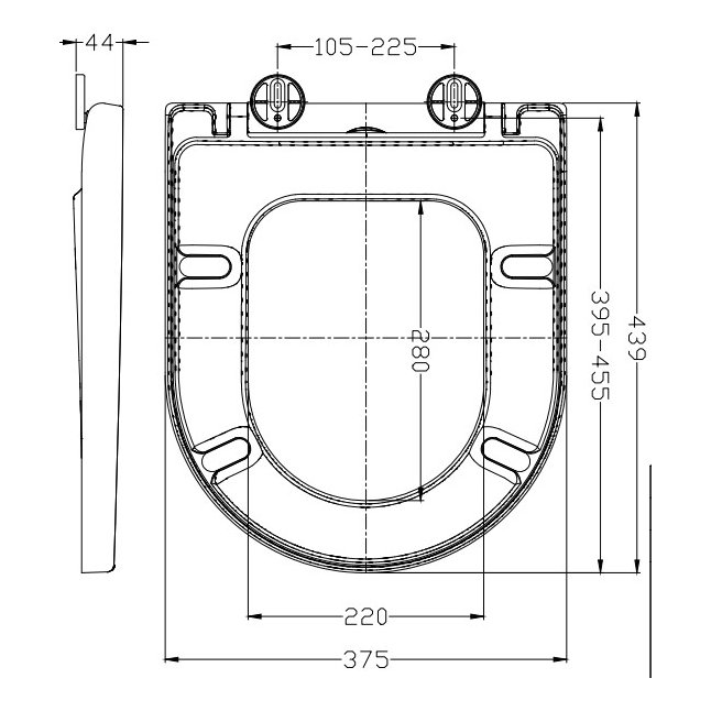 Lora D2 D Shape Seat and Cover