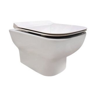 Roslin Rimless Wall Hung WC Pan & Soft Close Seat