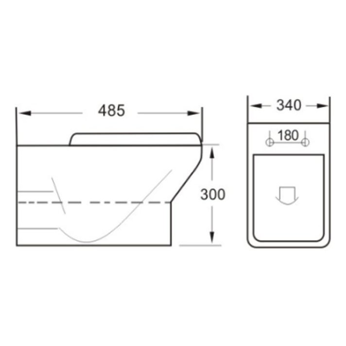 Roslin Wall Hung Pan