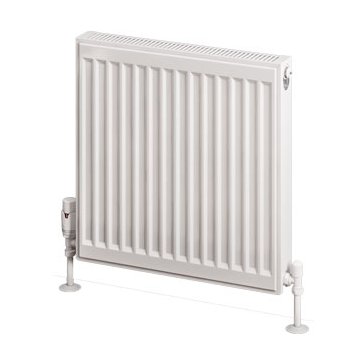 Type 11 Compact Panel Radiator 500 x 500 Gloss White
