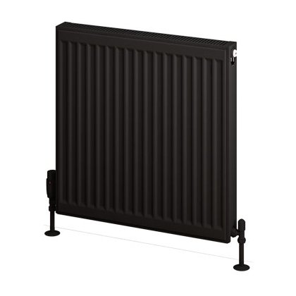 Type 11 Compact Panel Radiator 600 x 600 Matt Black
