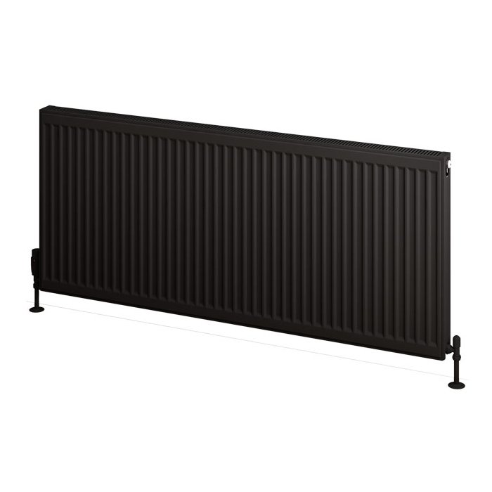 Type 11 Compact Panel Radiator 600 x 1400 Matt Black