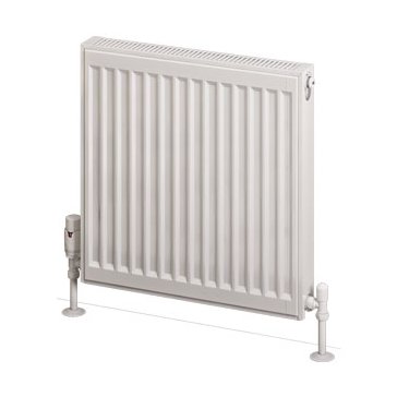 Type 21 Compact Panel Radiator 500 x 500 Gloss White