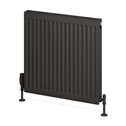Type 21 Compact Panel Radiator 600 x 600 Matt Anthracite