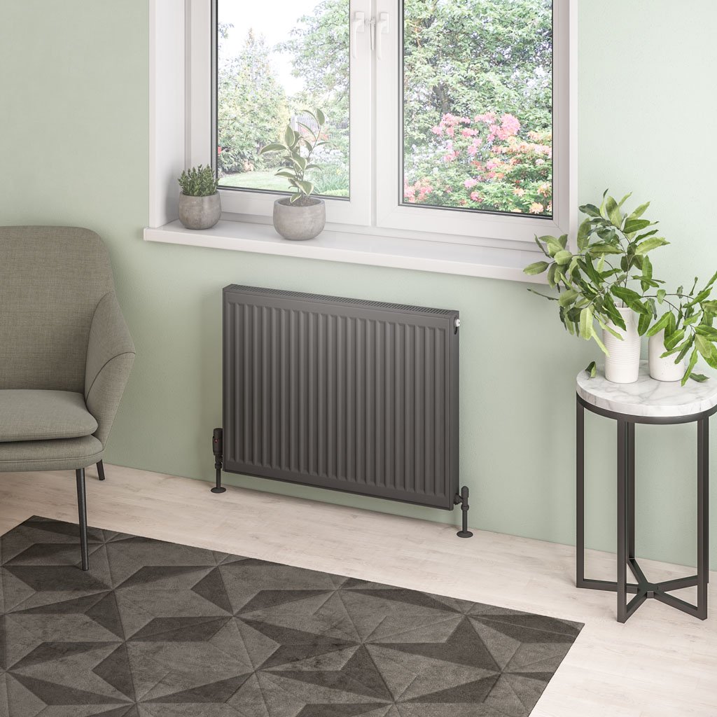 Type 21 Compact Panel Radiator 600 x 800 Matt Anthracite