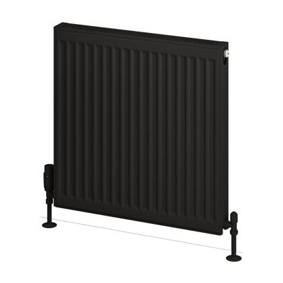 Type 21 Compact Panel Radiator 600 x 600 Matt Black