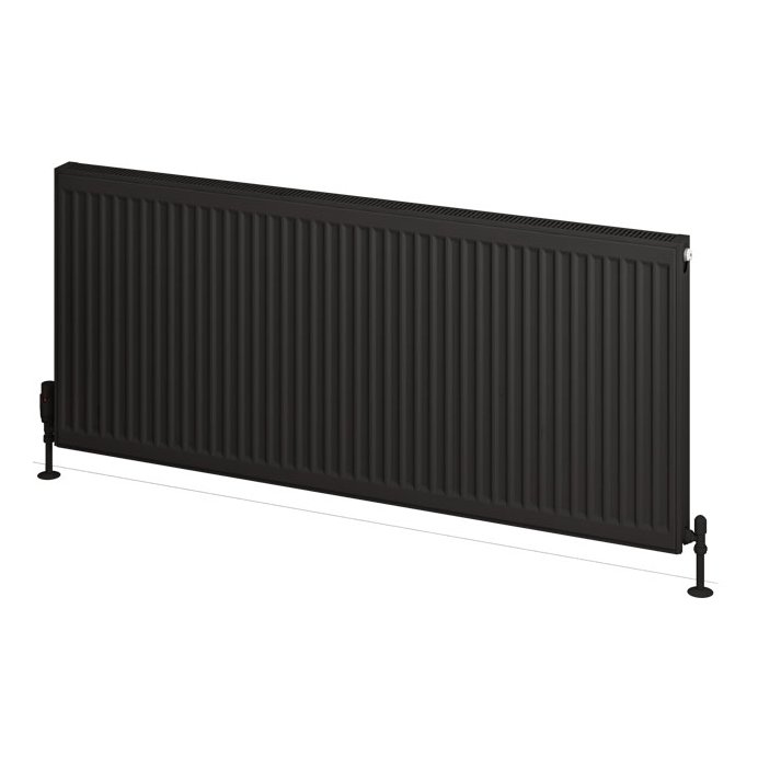 Type 21 Compact Panel Radiator 600 x 1400 Matt Black