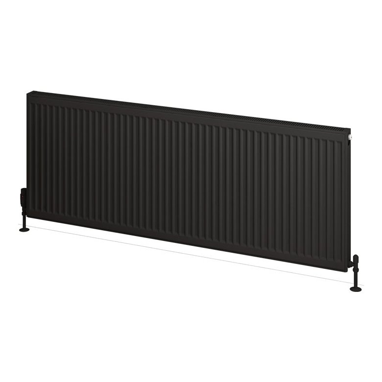 Type 21 Compact Panel Radiator 600 x 1600 Matt Black