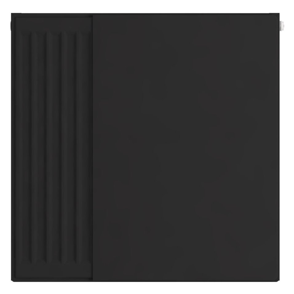 Flat Cover Plate 600 x 600 Matt Black