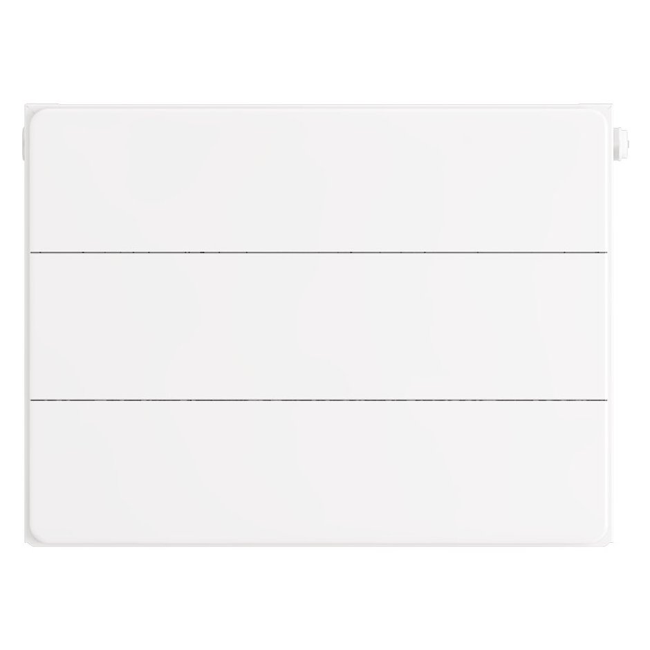 Flat Cover Plate with Lines 300 x 400 Gloss White