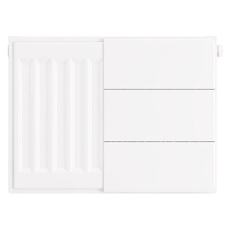 Flat Cover Plate with Lines 300 x 400 Gloss White