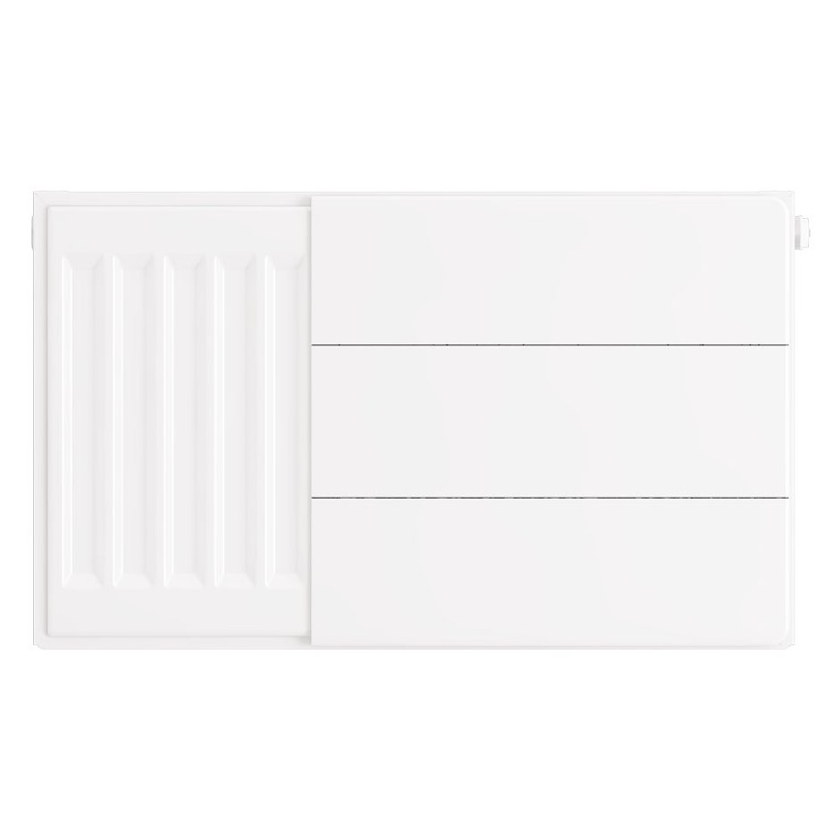 Flat Cover Plate with Lines 300 x 500 Gloss White