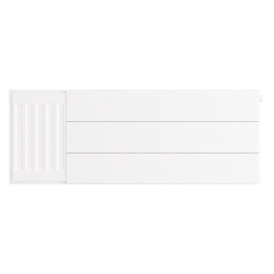 Flat Cover Plate with Lines 300 x 800 Gloss White