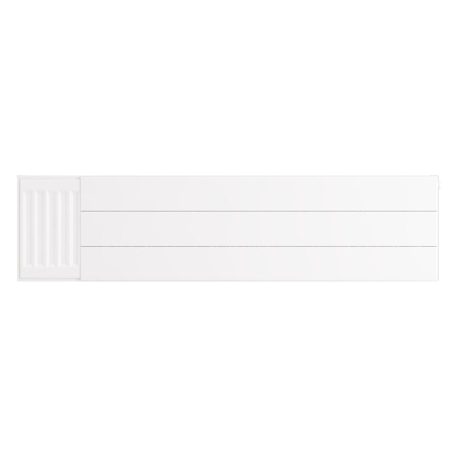 Flat Cover Plate with Lines 300 x 1200 Gloss White