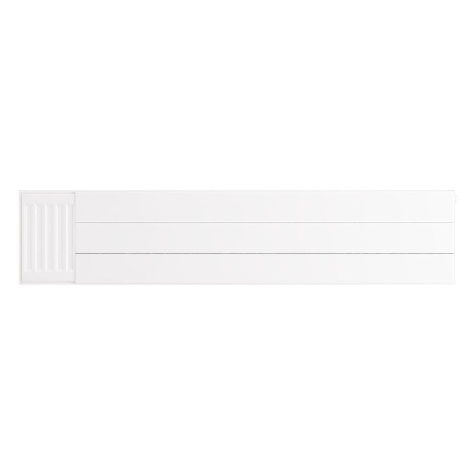 Flat Cover Plate with Lines 300 x 1400 Gloss White