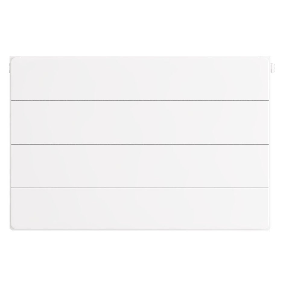 Flat Cover Plate with Lines 400 x 600 Gloss White