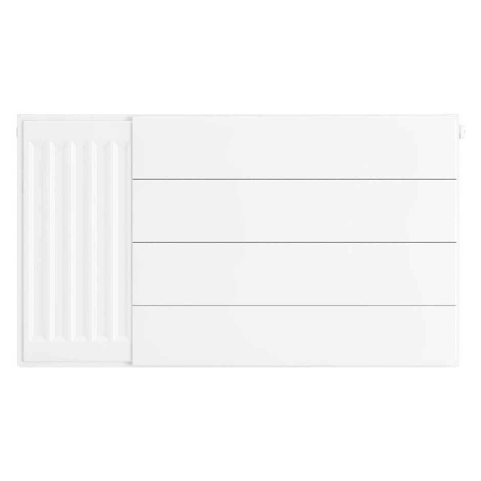 Flat Cover Plate with Lines 400 x 700 Gloss White