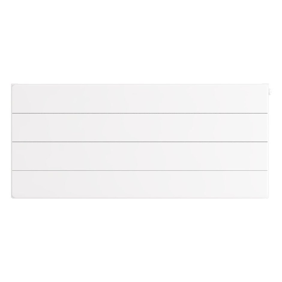 Flat Cover Plate with Lines 400 x 900 Gloss White