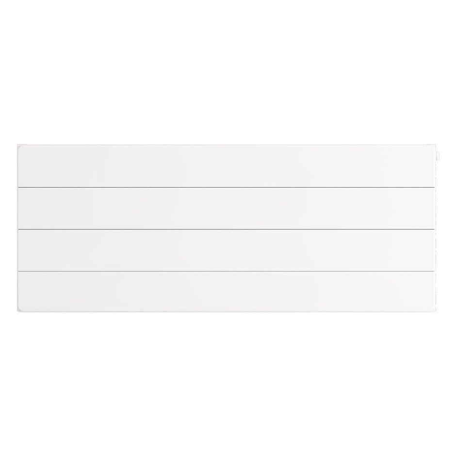 Flat Cover Plate with Lines 400 x 1000 Gloss White