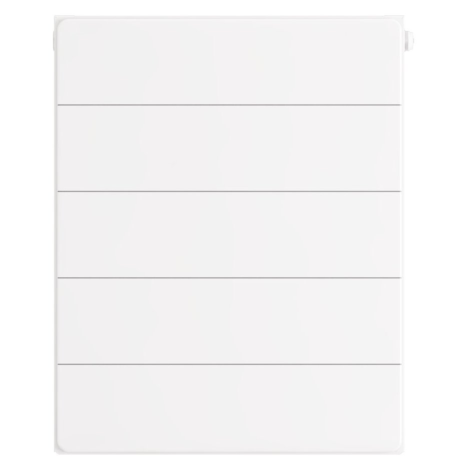 Flat Cover Plate with Lines 500 x 400 Gloss White