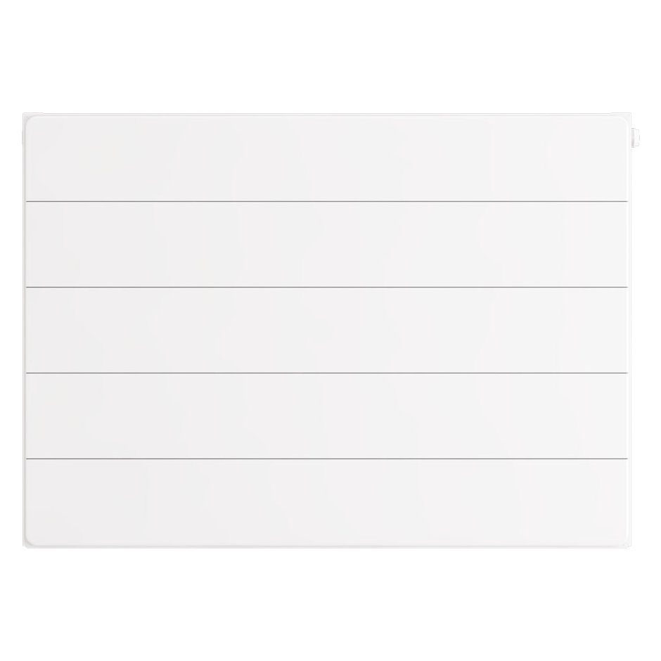 Flat Cover Plate with Lines 500 x 700 Gloss White