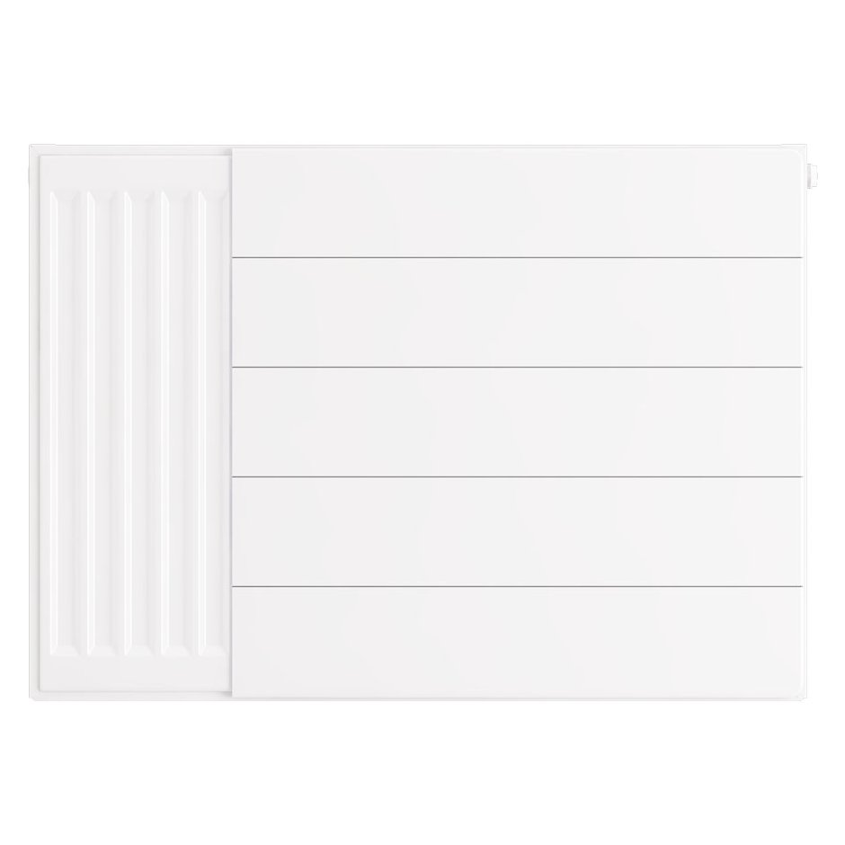 Flat Cover Plate with Lines 500 x 700 Gloss White