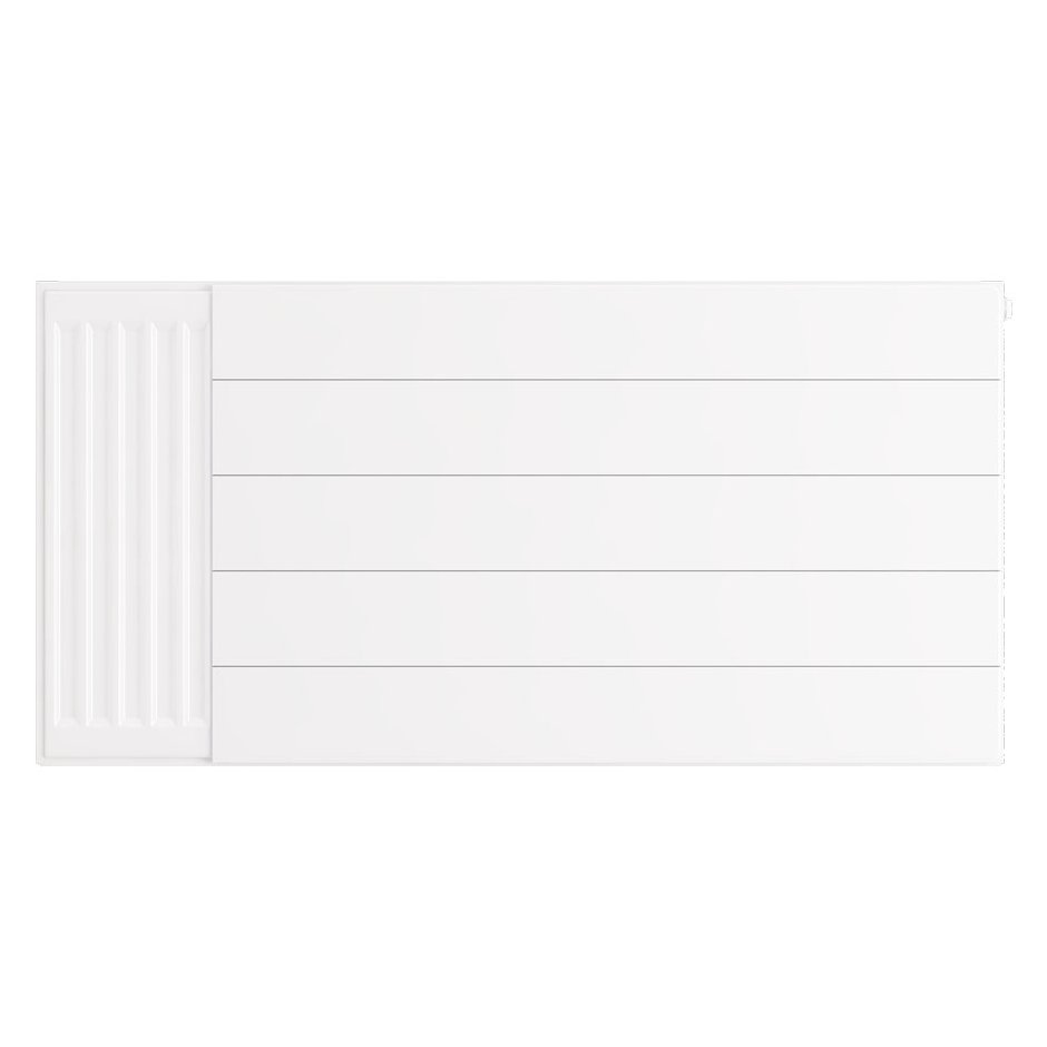 Flat Cover Plate with Lines 500 x 1000 Gloss White