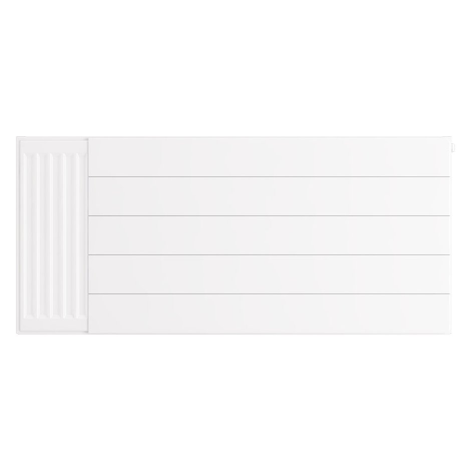 Flat Cover Plate with Lines 500 x 1100 Gloss White
