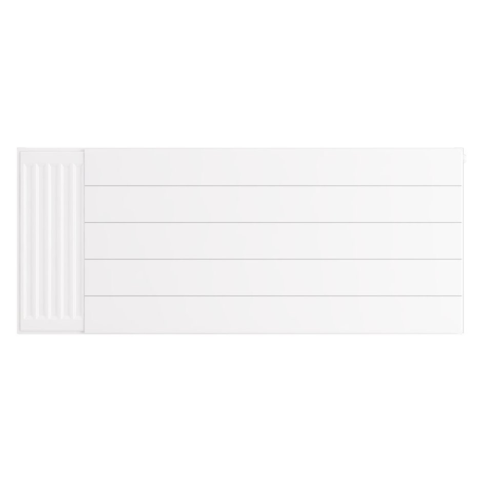Flat Cover Plate with Lines 500 x 1200 Gloss White