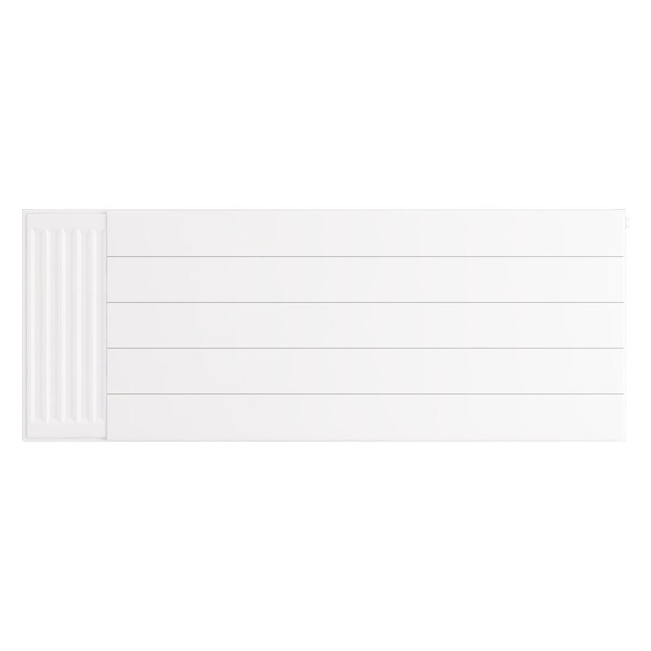 Flat Cover Plate with Lines 500 x 1300 Gloss White
