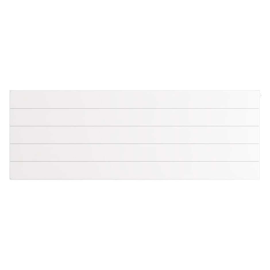 Flat Cover Plate with Lines 500 x 1400 Gloss White