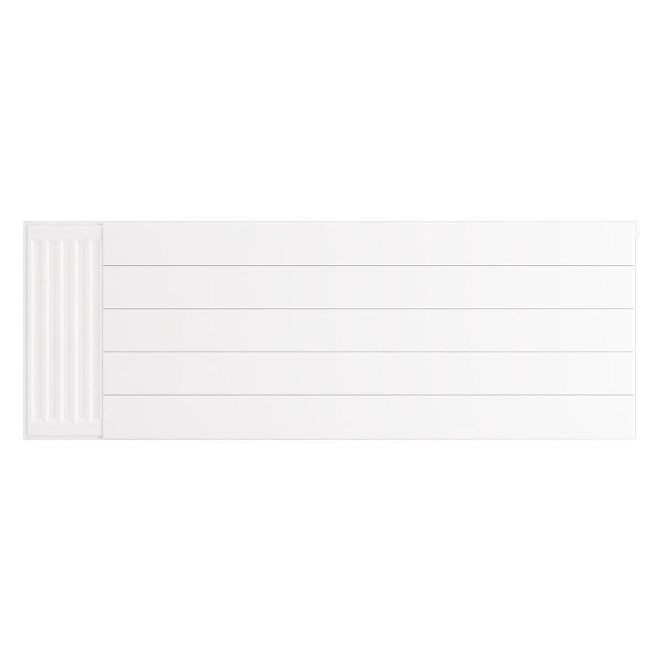 Flat Cover Plate with Lines 500 x 1400 Gloss White