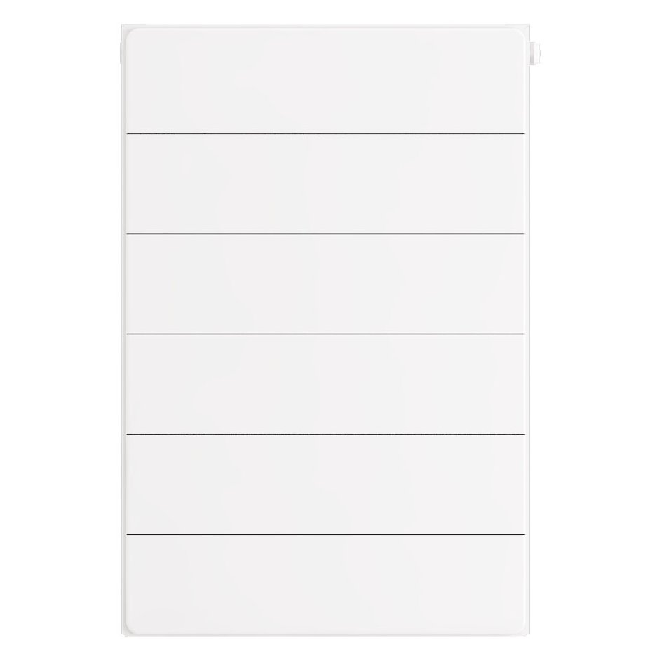 Flat Cover Plate with Lines 600 x 400 Gloss White