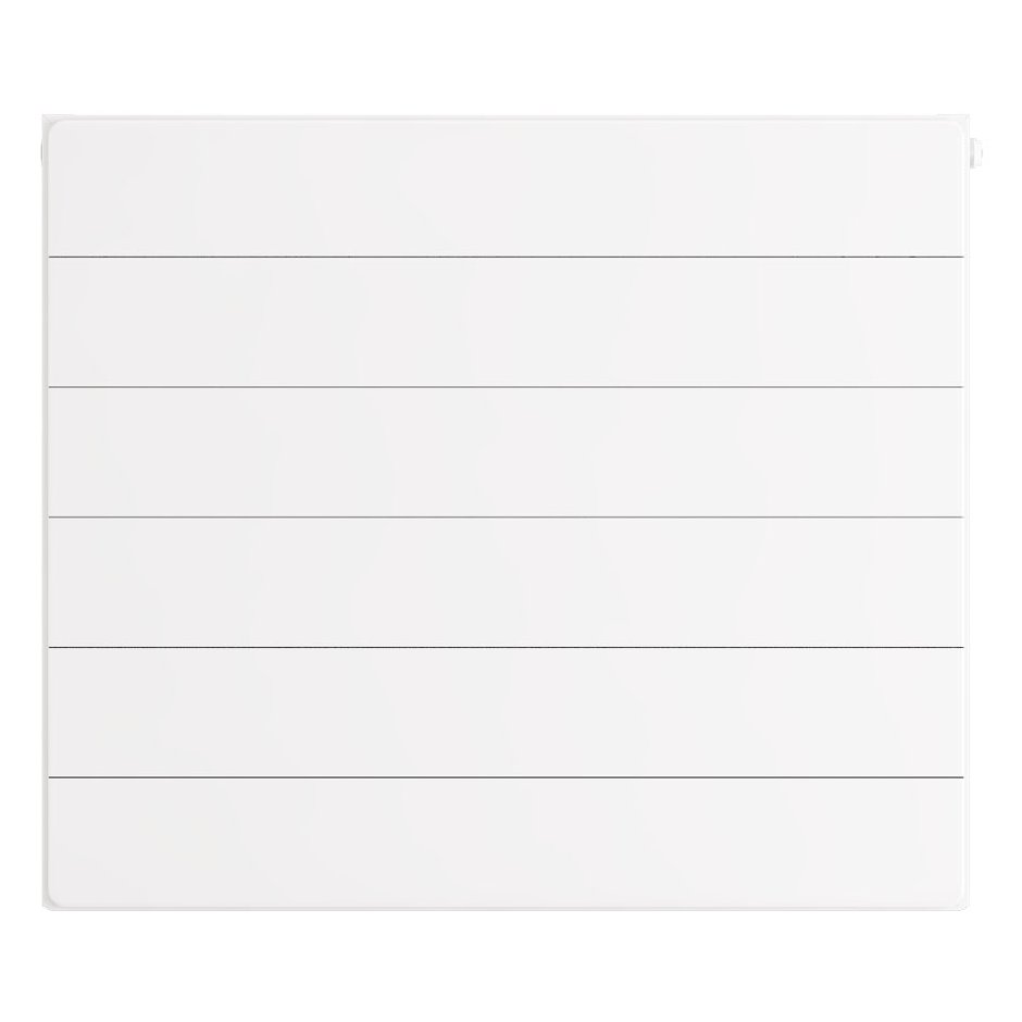 Flat Cover Plate with Lines 600 x 700 Gloss White