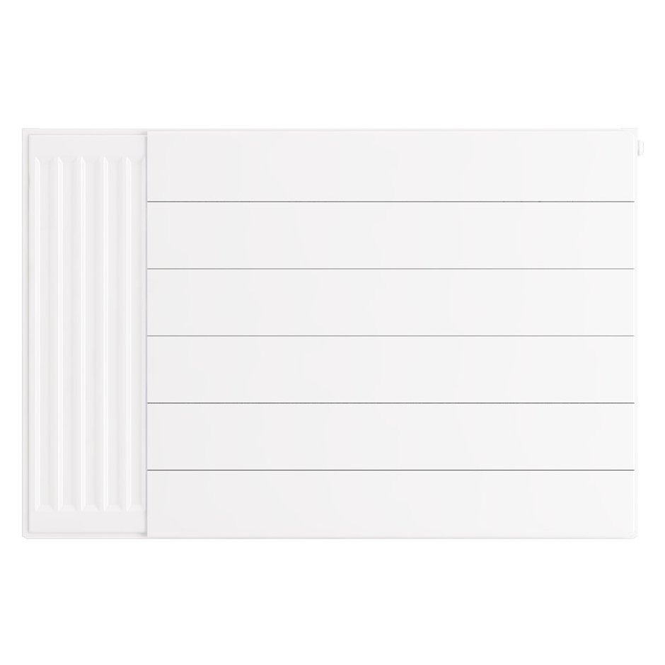 Flat Cover Plate with Lines 600 x 900 Gloss White