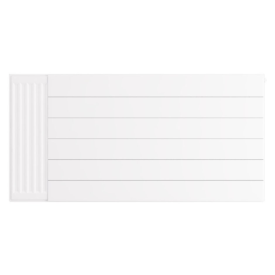 Flat Cover Plate with Lines 600 x 1200 Gloss White