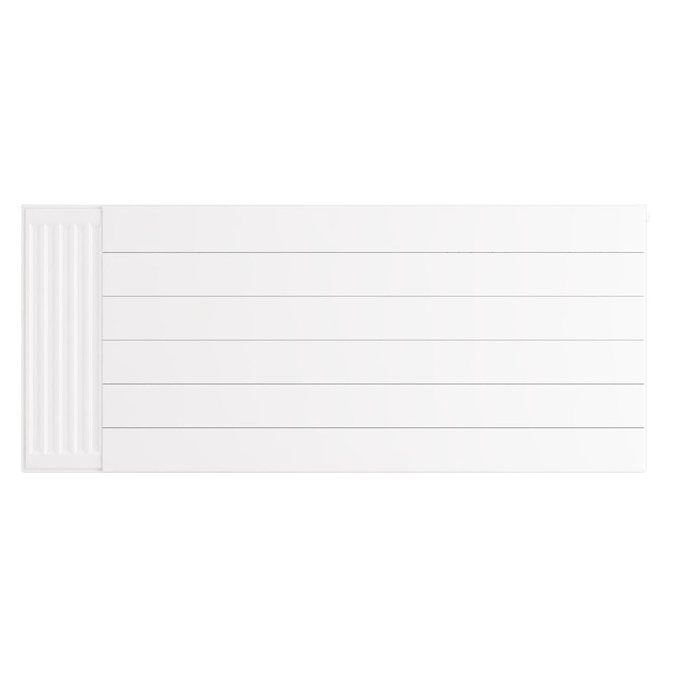 Flat Cover Plate with Lines 600 x 1400 Gloss White