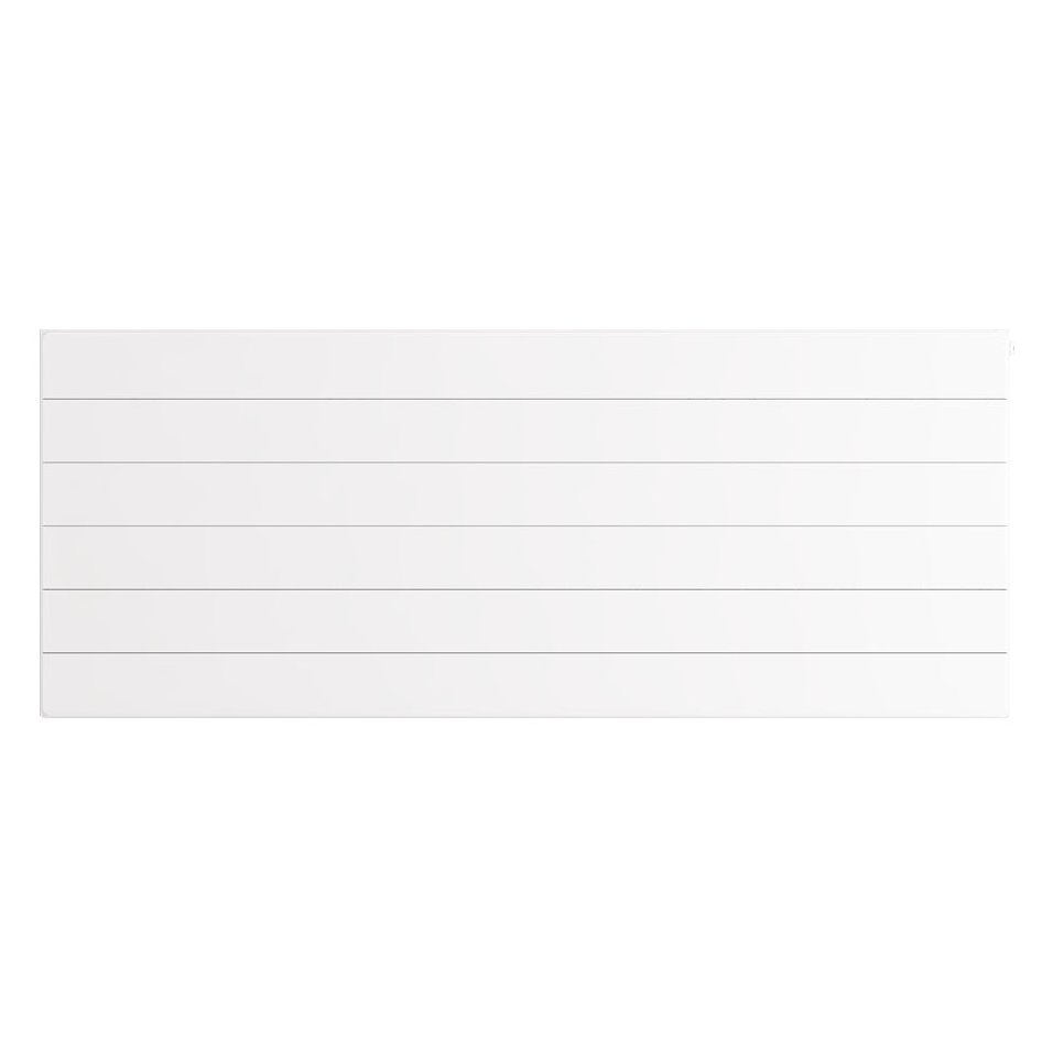 Flat Cover Plate with Lines 600 x 1500 Gloss White