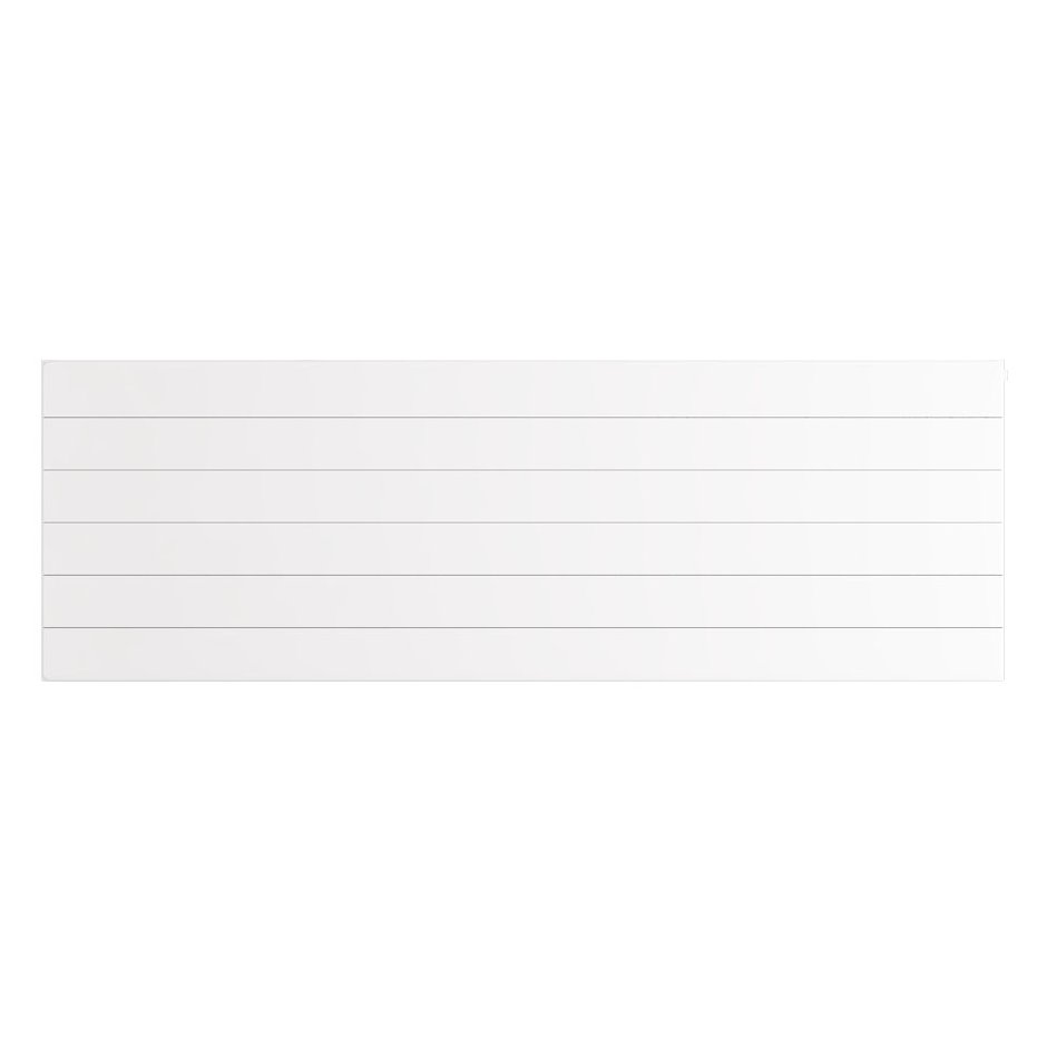Flat Cover Plate with Lines 600 x 1800 Gloss White